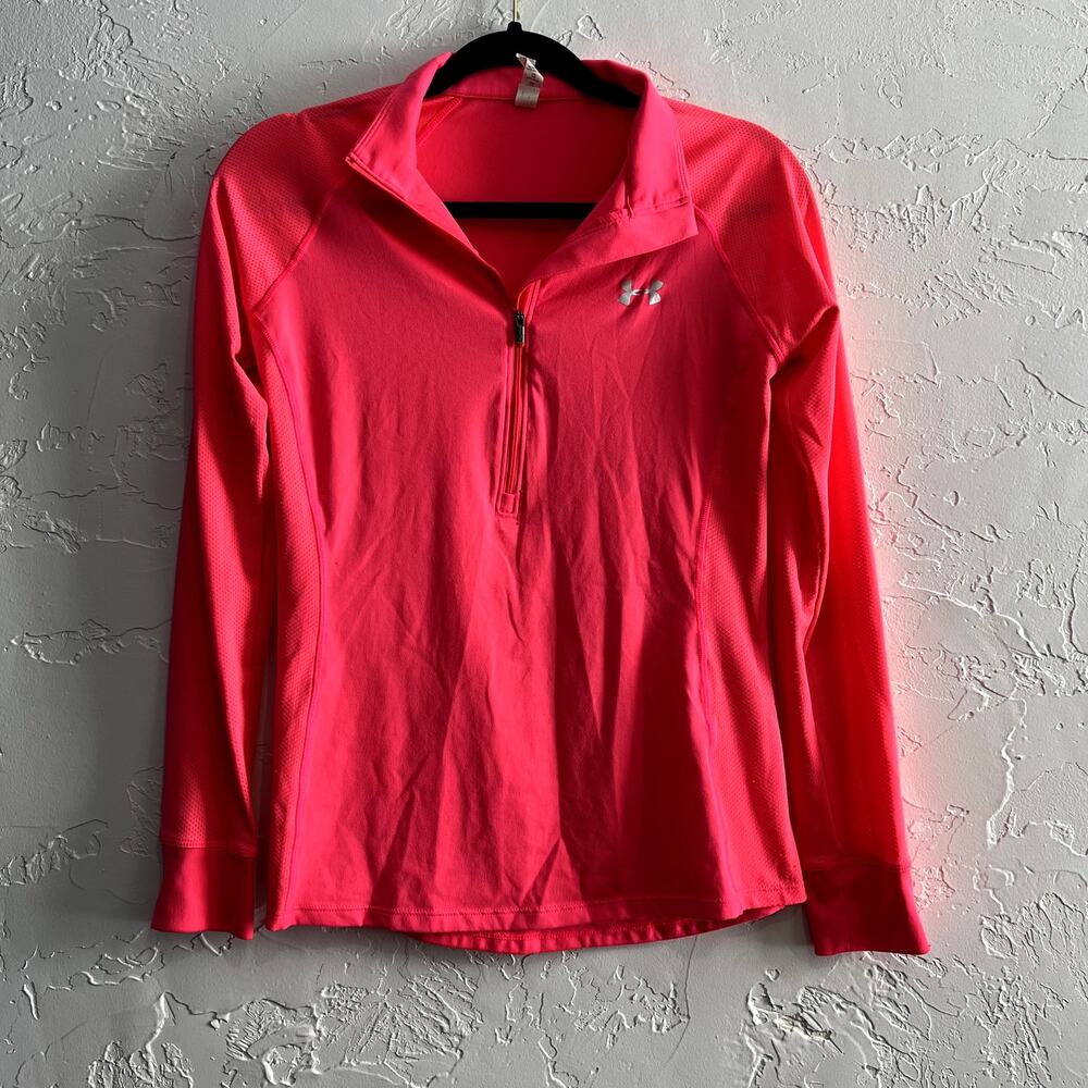 Under Armour pink athletic long sleeve‎ womens small athleisure outdoors hiking